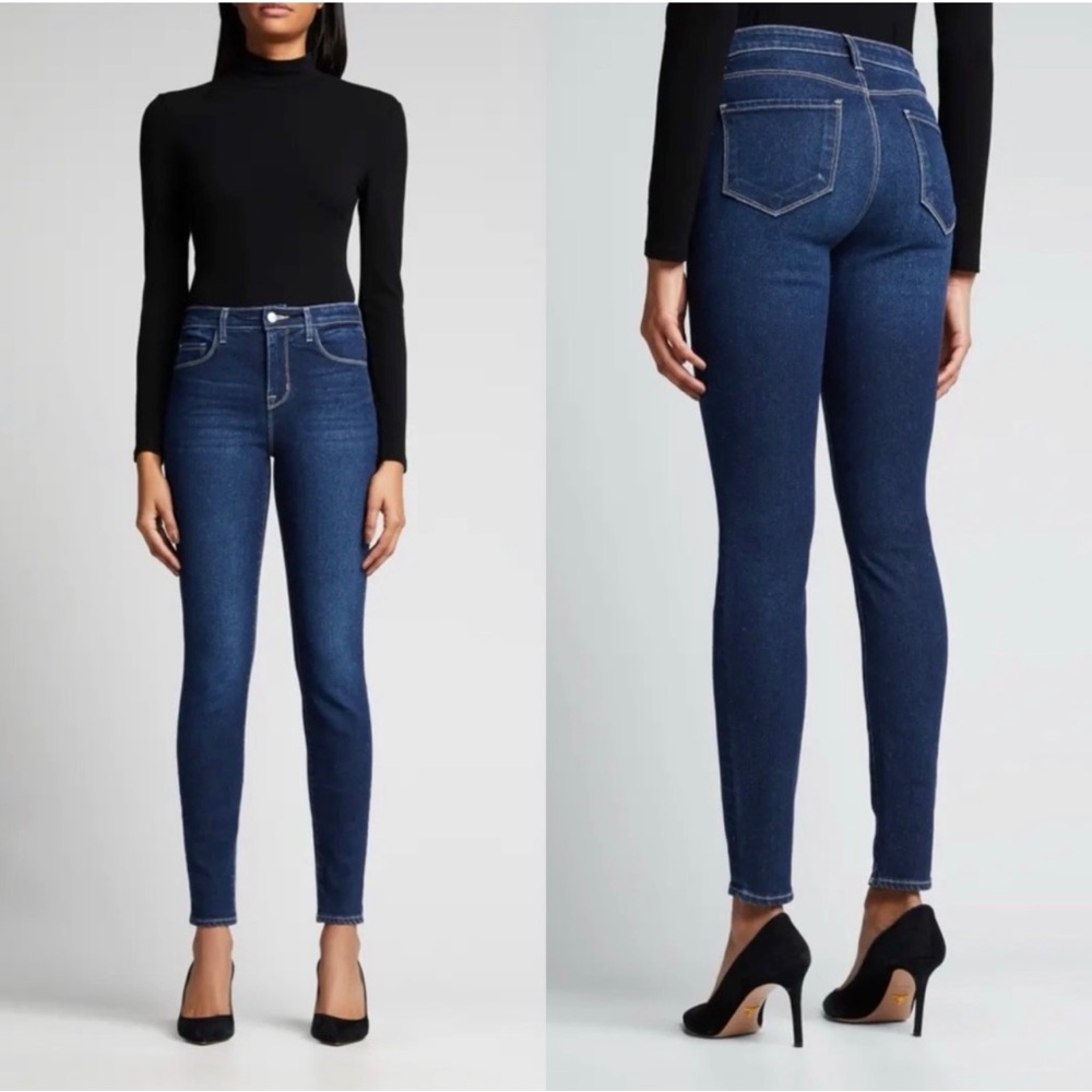 L'AGENCE Marguerite High Rise Skinny Jeans in Laredo size 28 - Picture 2 of 15
